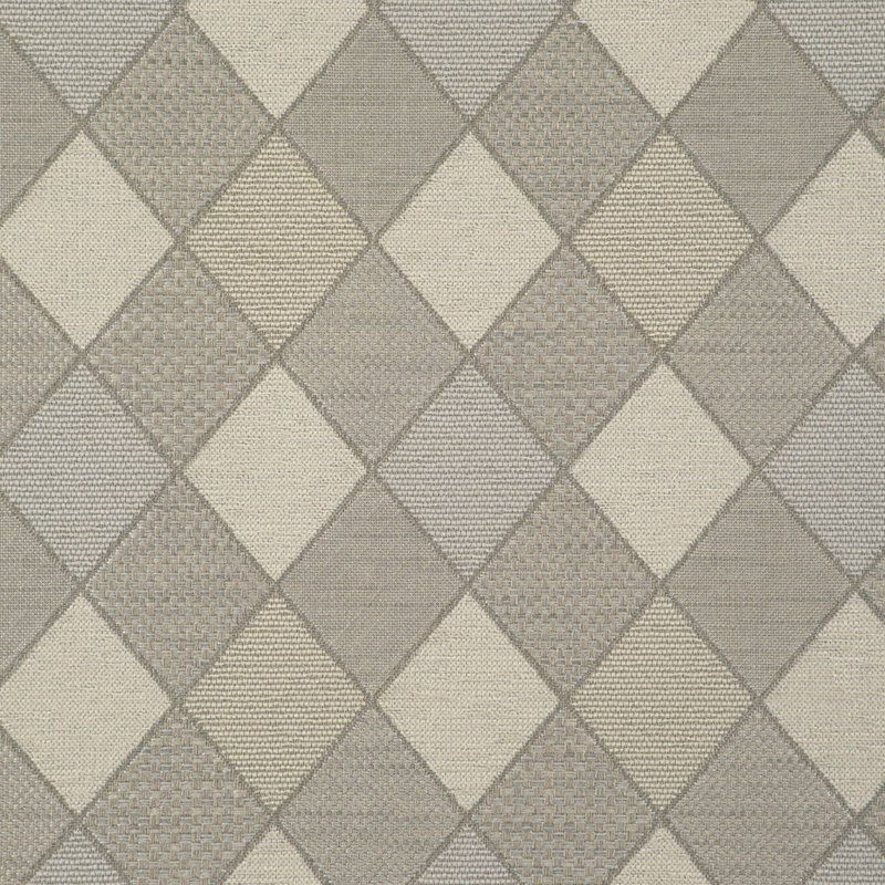 Modern Mix Harlequin Fabric, Ecru