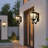 Solar Wall Light Outdoor Classic Black