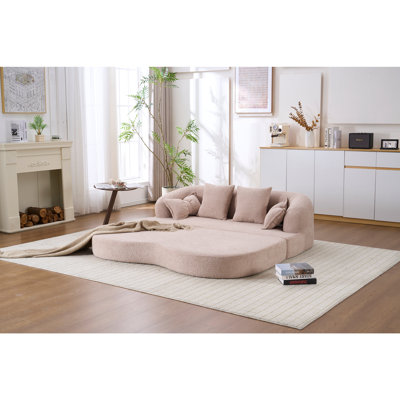 Boneless 2-In-1 Foldable Sofa Bed,70 Inch Folding Boneless Couch Convertible Compressed Sleeper Sofabed, 4 Pillows For Living Room Apartment