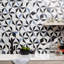 Phantasm 14x18 Triangles Polished Mixed Marble Mosaic Tile-497557775