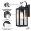 Matte Black 32.8cm H Outdoor Wall Lantern-1308020664