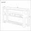 Table console moderne pour salon avec 4 tiroirs et 2 tablettes-513175480