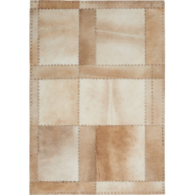 Northwest Hand Woven Cowhide Patchwork Area Rug