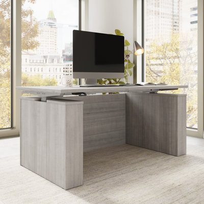Bush Business Furniture Stratus 60W X 30D Height Adjustable Standing Desk With Modesty Panel