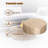 Bitner 28 Inch Round Outdoor Propane Fire Pit Wood-Like Surface with Laval Rock and Protect Cover