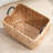 SOL HOME Ludmilla Rectangular Multi Purpose Water Hyacinth Baskets with Handles - 16" x 12" x 13"