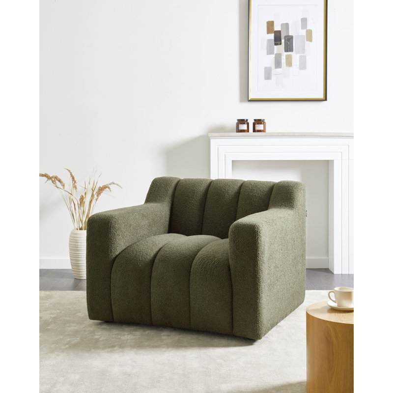 AGERUP Upholstered Armchair, Green