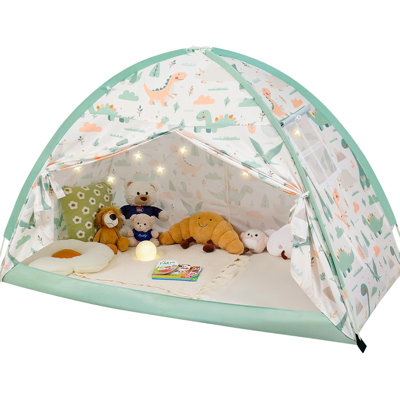 Twin Bed Tent for Kids, Twin Size Bed Canopy with Star Lights, Privacy Space Blackout Sleeping Tents