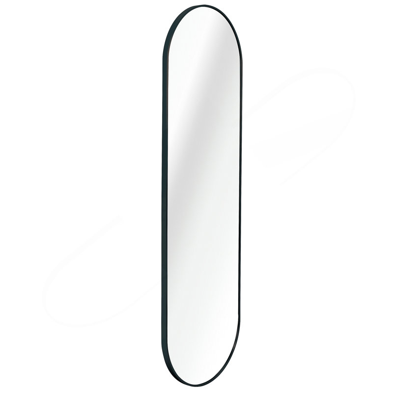 63 x 20IN Pill Shaped Full Lenghth Mirror or Bathroom mirror, Black