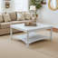 Locke Solid Wood Square Coffee Table-912678872