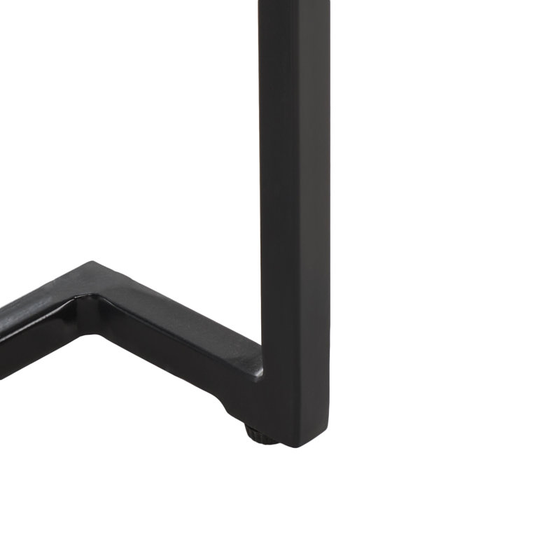 Attley Marble Top End Table, Marquine Black