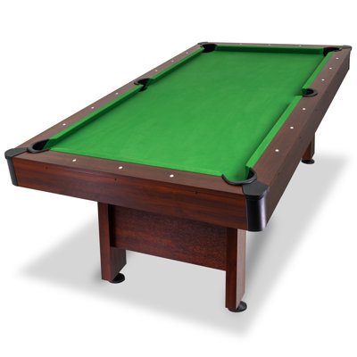 GoSports 7ft Pool Tables with Wood Finish - Billiards Game Room Table for Adults & Family - Accessories Not Included