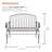 Stainless Steel Outdoor Bench