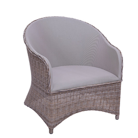 Milano Outdoor Lounge Chair, Driftwood