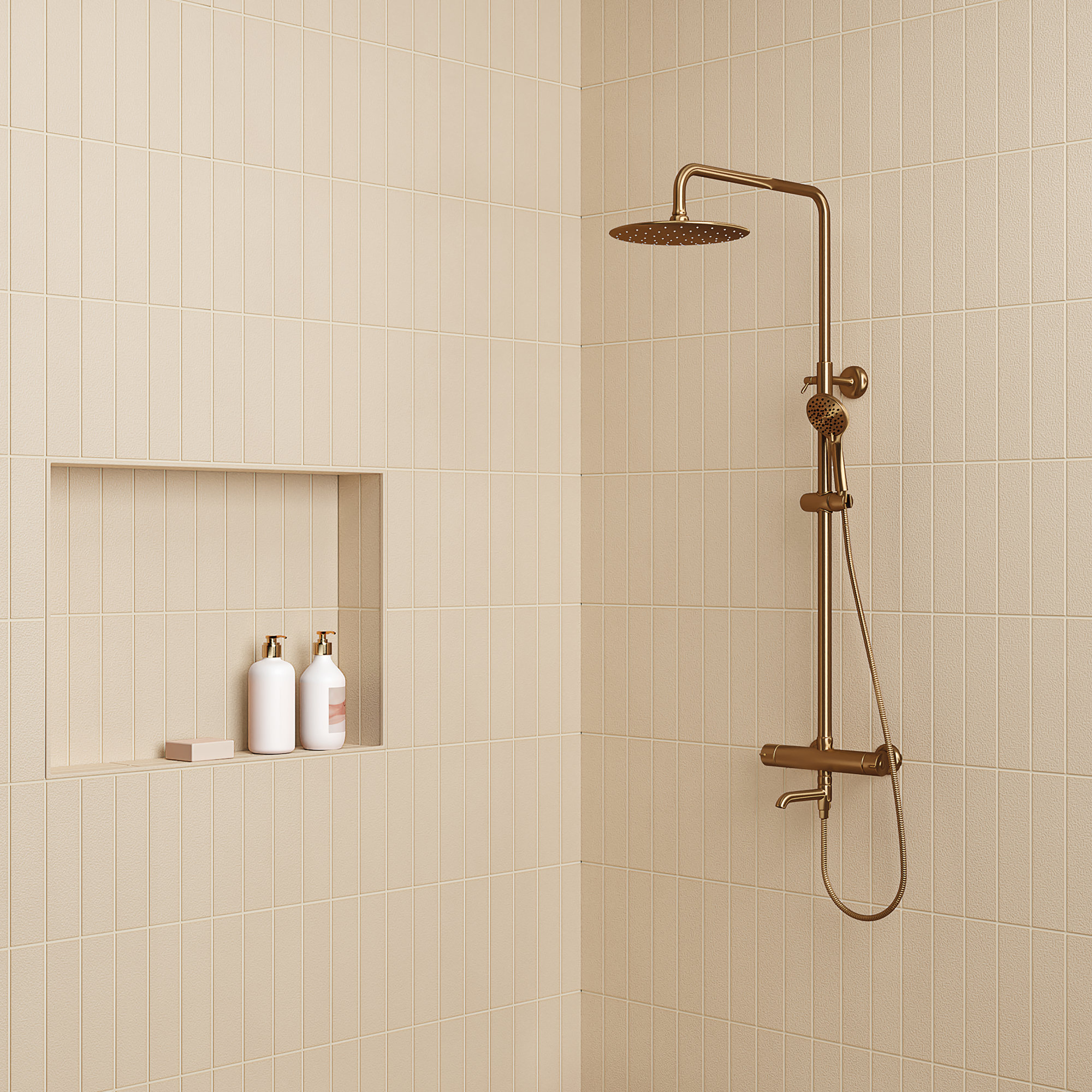 Sahara 3" x 12" Porcelain Wall & Floor Tile, Ecru