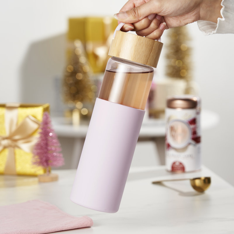 Tasse de voyage en verre Dana, Mauve
