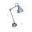 1-Light Grey Aluminum Table Lamp
