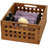 7" Grate™ Teak Storage Solid Wood Bin-90630956-90630955