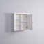 Armoire murale de salle de bain en bois avec porte
