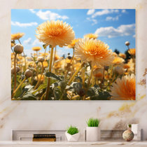 TI Design Dandelion Floral Contemporary Metal Wall Decor Set