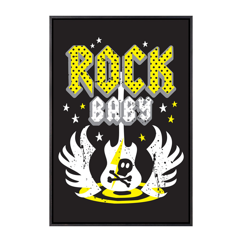 «Little Rock IV» par Lisa White boutons - impression d'art graphique, Pas de tapis, H 40 po x l 26 po x P 1,5 po