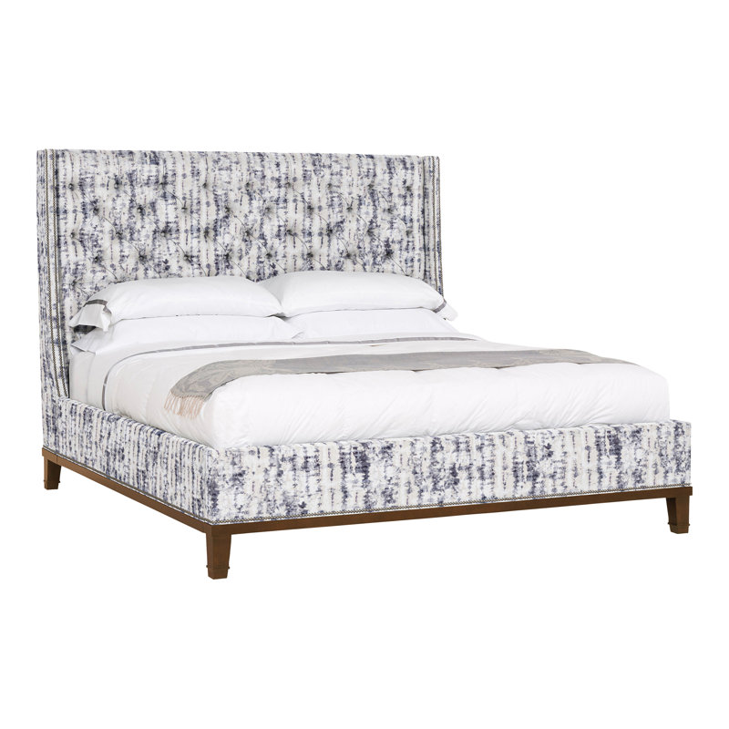 Michael Weiss Upholstered Wingback Bed, Ozark Marina, Hampton