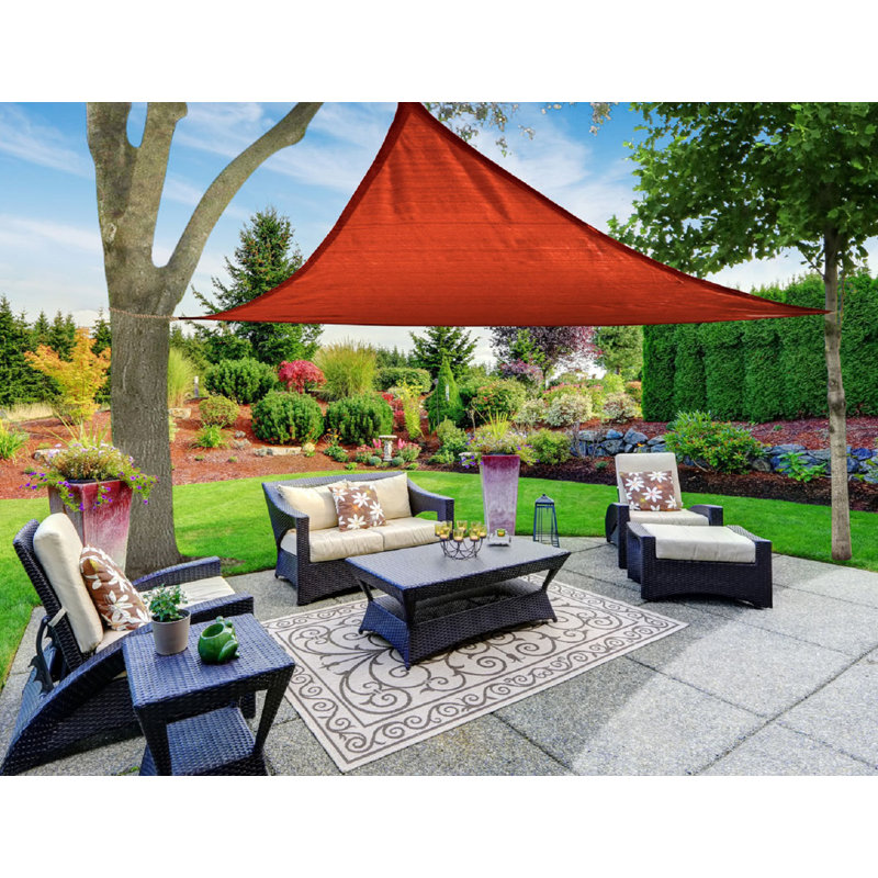 Toile d'ombrage triangulaire ShadeSheet, Rouge