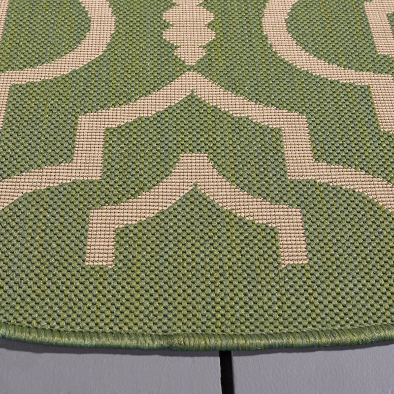 Herefordshire Performance Geometric Indoor/Outdoor Area Rug, Rectangle 2'7" x 5'