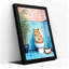 Hamster sur la toilette avec une serviette - Tableau sur toile (lot de 1)-744104570