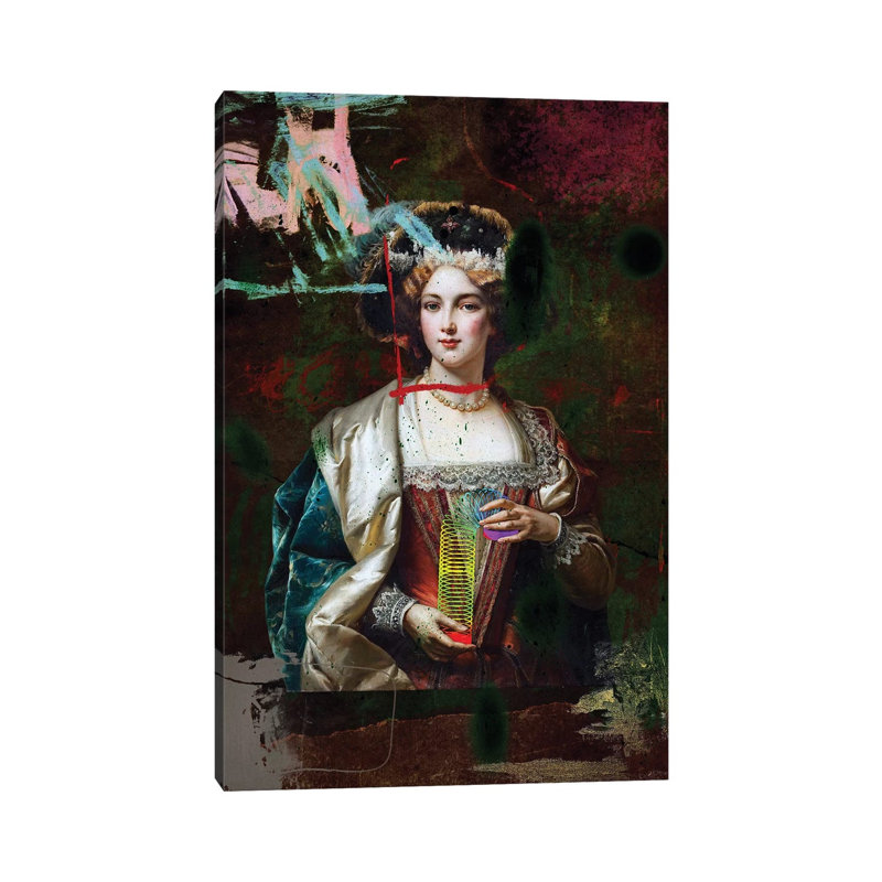 Slinky by José Luis Guerrero - Wrapped Canvas Painting, 20.32 cm H x 30.48 cm W