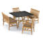 Wexford Outdoor 5 - Piece Dining Set with Cushions-111795989