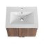 Meuble-lavabo mural 24 po avec lavabo, portes à fermeture en douceur et rangement spacieux pour une conception moderne et peu encombrante
