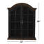Tablette murale 1 porte et 2 portes en bois patiné avec portes à persiennes-1373396816