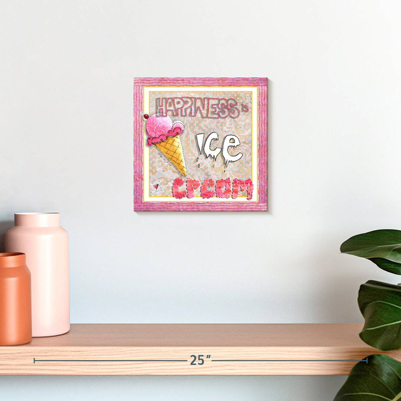 Yarlin My Happiness Is Ice Cream, H 10 po x l 10 po