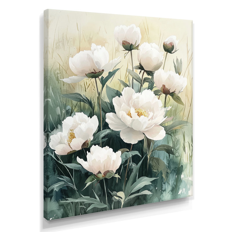 Giddings - Floral Canvas Art Print, Ne s'applique pas, H 40 po x l 30 po, Toile tendue