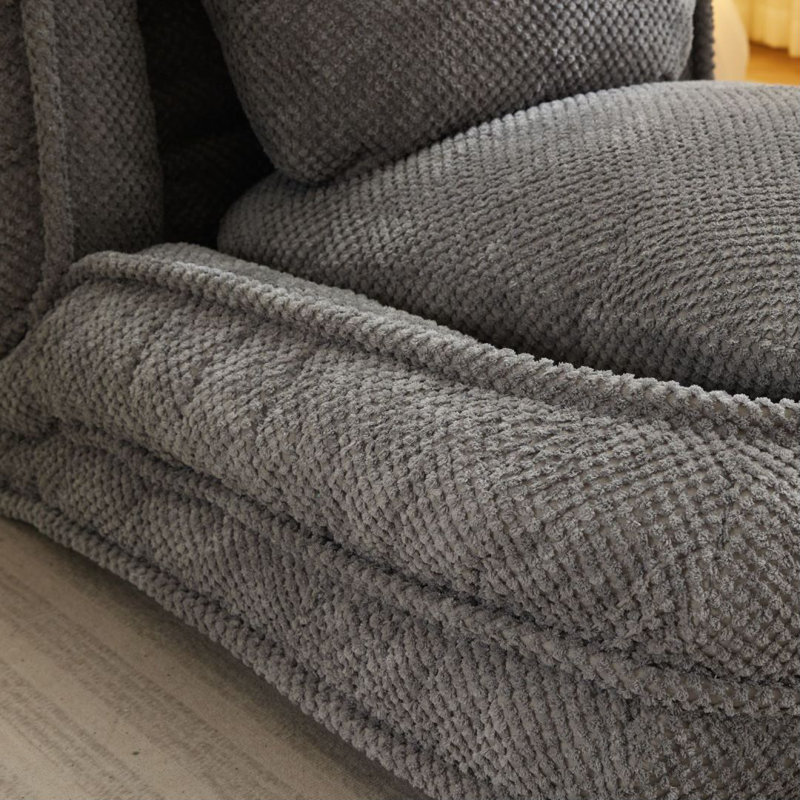 Chaise longue à housse Northwoods, Polyester gris