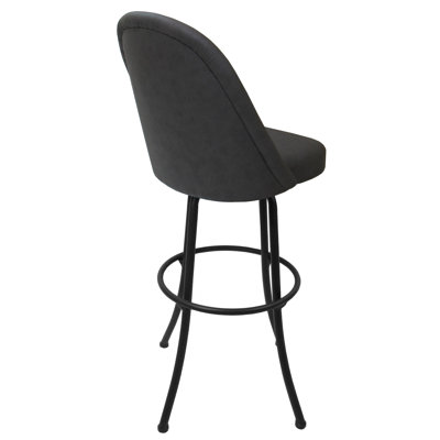 Houde Swivel Metal Counter Bar Stool 26" M-235 - Basin Beige - Coffee