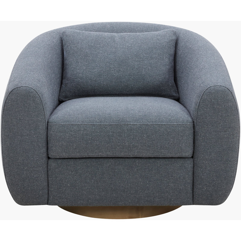 Becki Owens x Surya Loma Swivel Chair, Blue