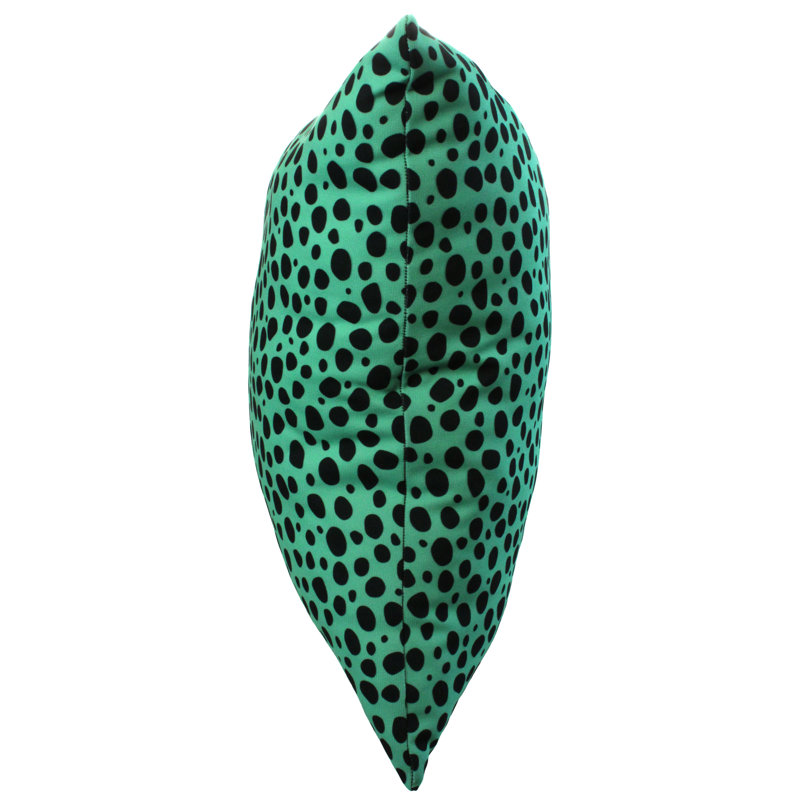 Emer Animal Print Reversible Throw Pillow, Teal