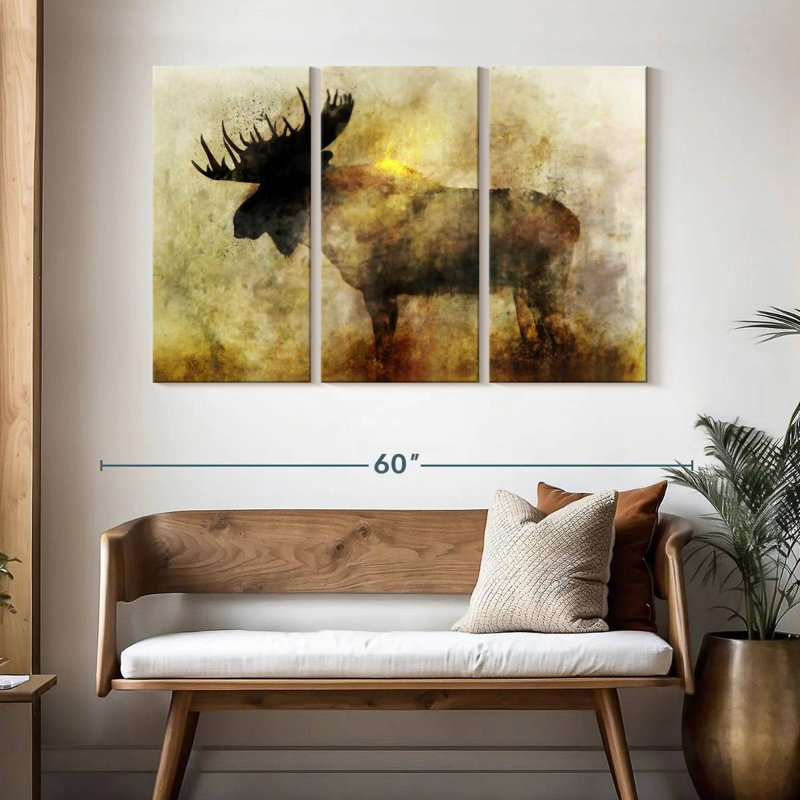 Brampt Happy Moose II, 32" H x 50" W
