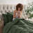 Bed-in-a-Bag Pinch Pleat Comforter Set with Bed Sheets & Down Alternative Pillows-115707325-115707311
