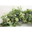 Couronne de porte d'entrée - vert - eucalyptus artificiel sur base de vigne, style campagnard rustique, décor des Fêtes
