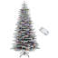 Arbre de Noël artificiel enneigé 7,5 pi