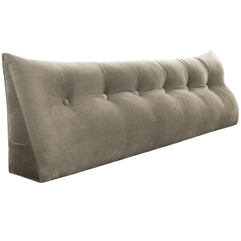 Triangle Reading Pillow, Taupe, 50cm H x 160cm W