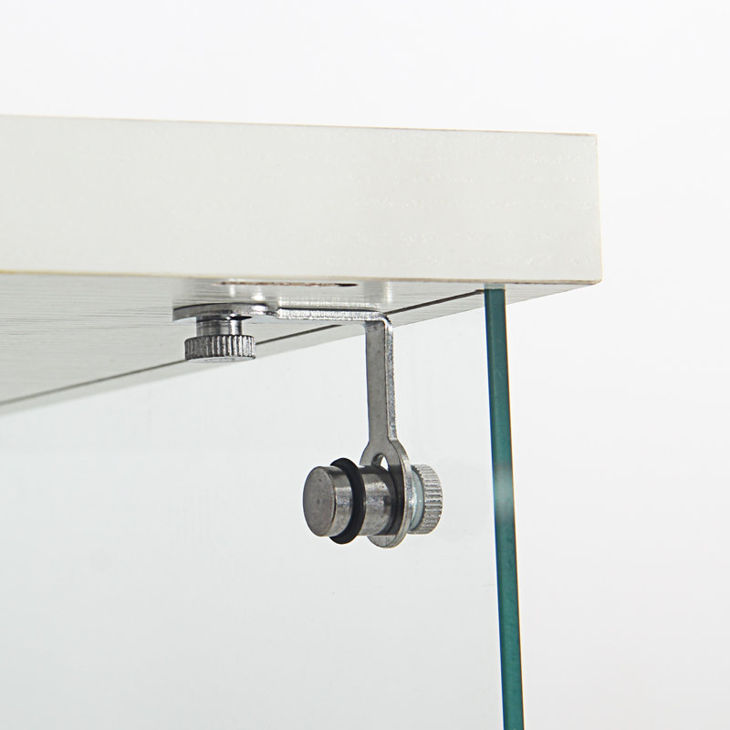 Vitrine à DEL avec 4 tablettes vitrées avec porte, bibliothèque sur pied et bibliothèque, H 64,7 po x l 14,3 po x P 16,7 po