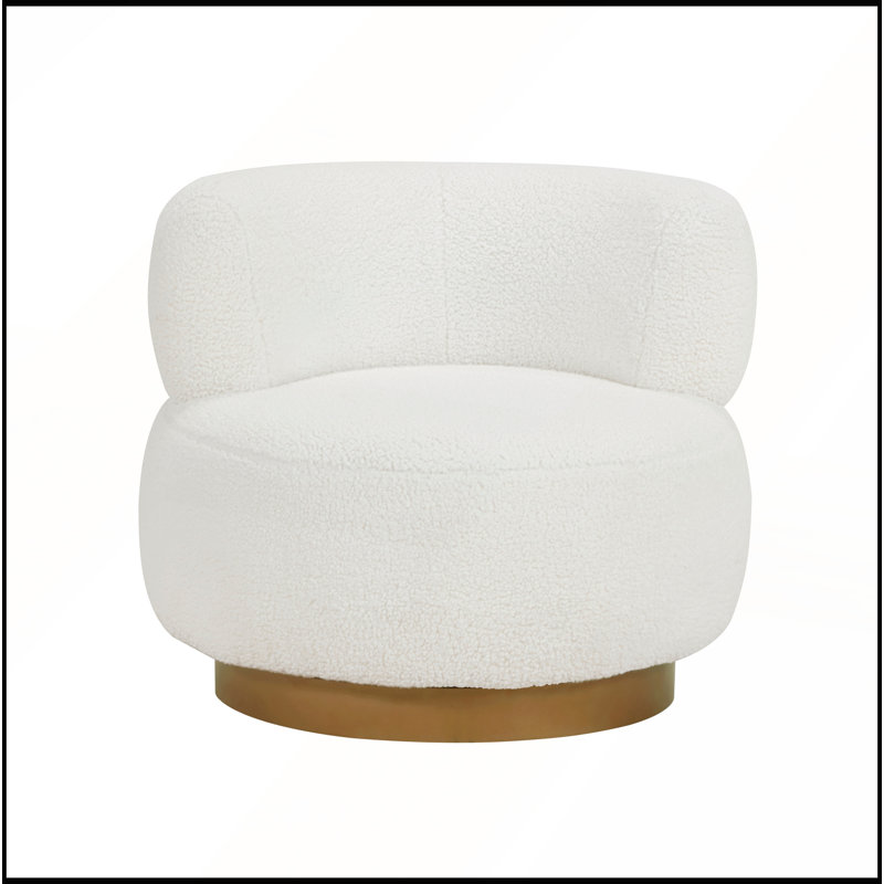 Chaise de salon luxueuse avec mouvement pivotant