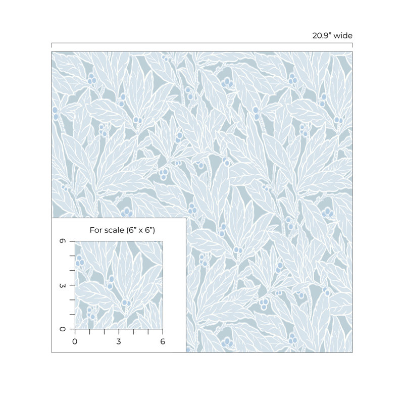 Floral Roll, Powder Blue