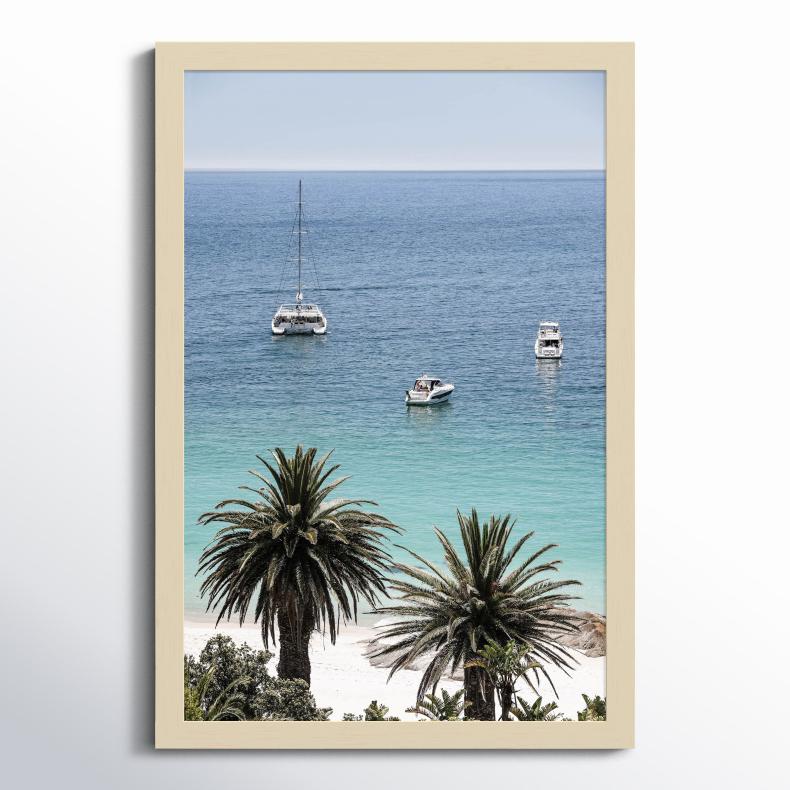 Rothschild "Camps Bay Beach" Print, Brown, 25" H x 17" W