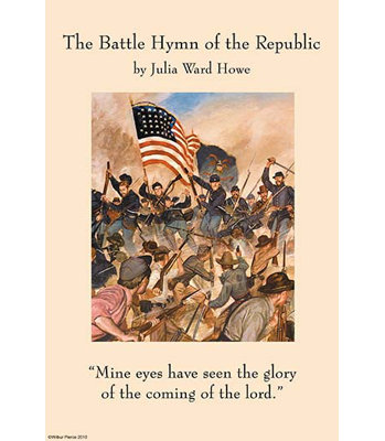 « battle hymne of the republic » par julia ward howe-impression publicitaire