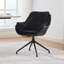 Home office chair, artificial leather armchair, low-seat vanity chair – Ideal for living room and bedroom